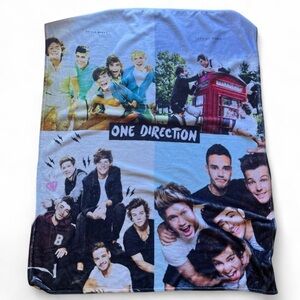 1D Multicolor Photo Collage Blanket